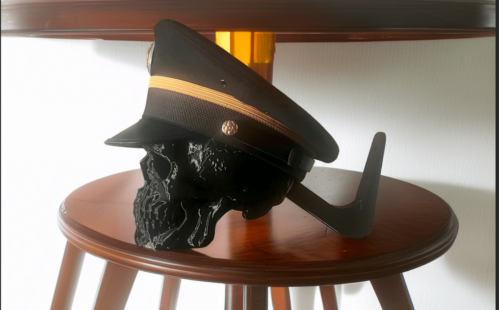 3D Skull Hat wall mount | Game Day Football Apparel | LNS Laser Engraver Designer LLC