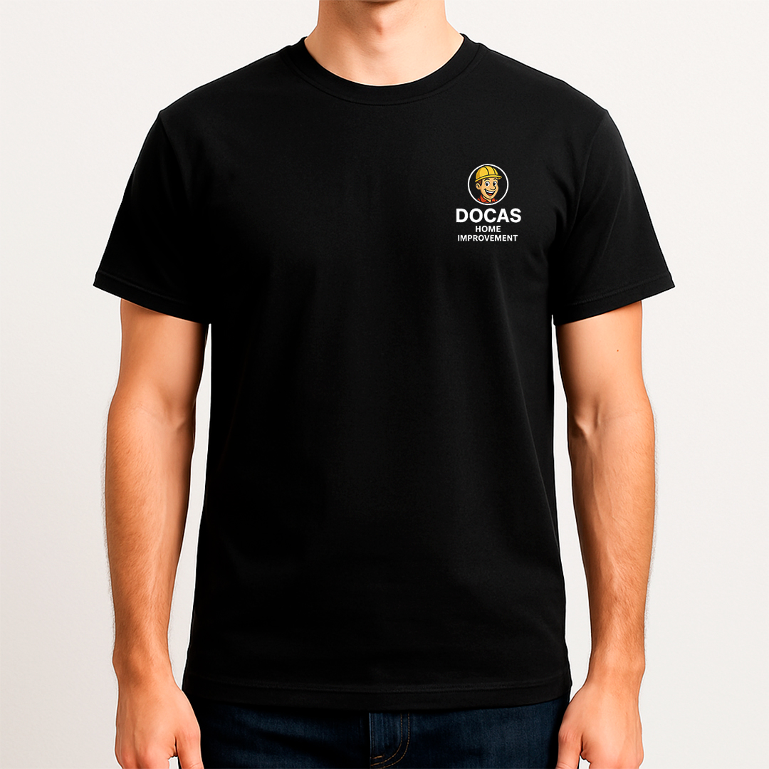 Custom Branded Work T-Shirt – Front Logo & Full Back Business Print