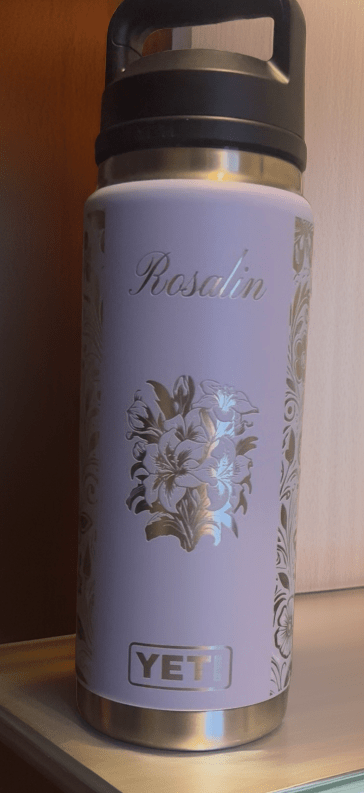 Butterfly 2 Personalized YETI Rambler | Game Day Football Apparel | LNS Laser Engraver Designer LLC