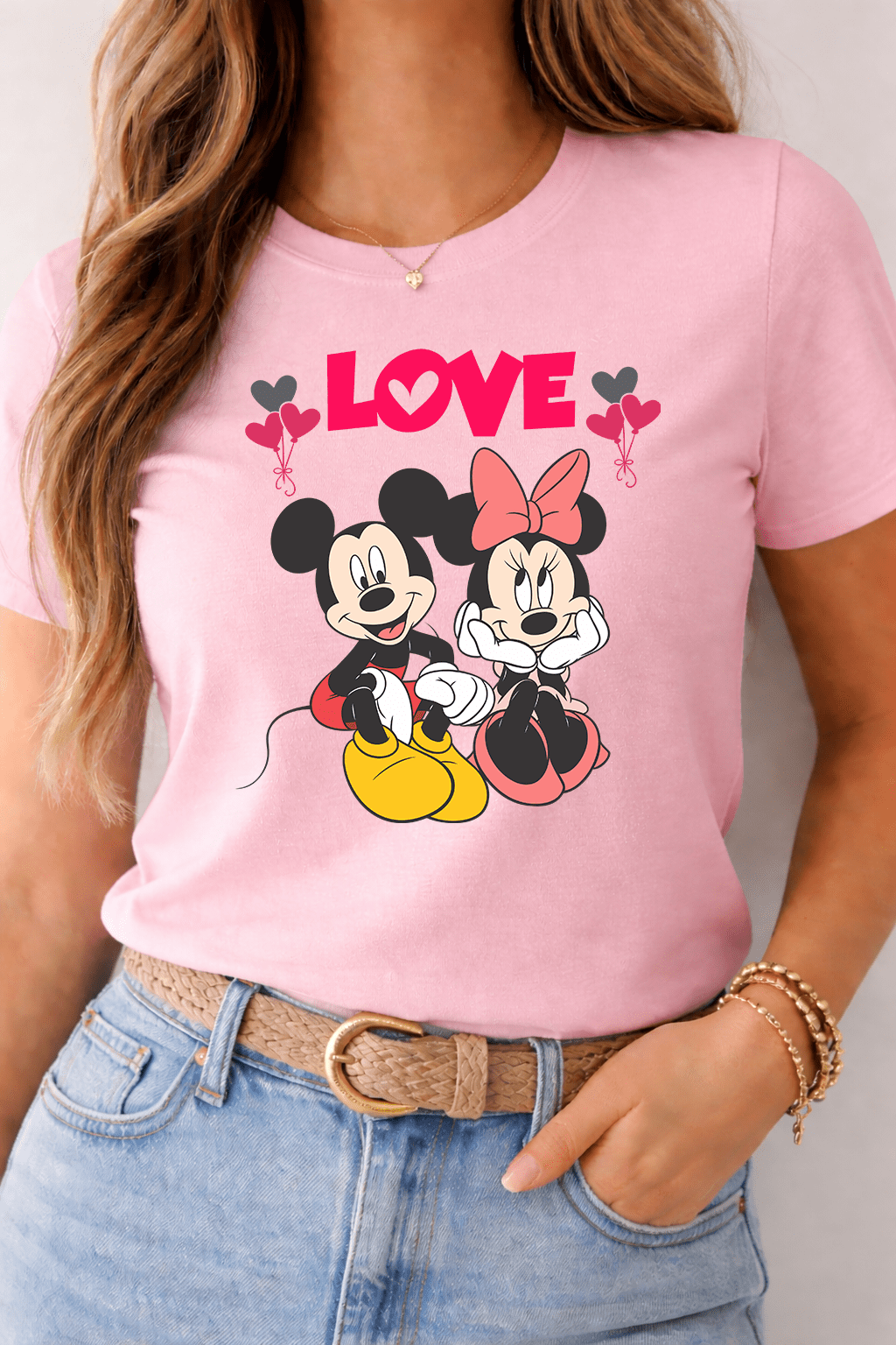 Classic Cartoon Love Tee – Cute Romantic Couple Heart Design T-Shirt | Game Day Football Apparel | LNS Laser Engraver Designer LLC