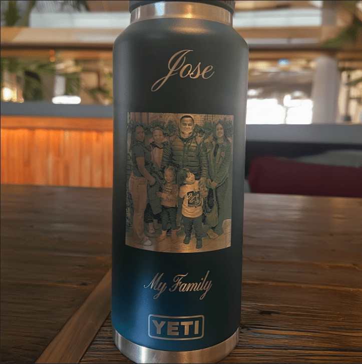 Custom Photo Engraved Tumblers | Game Day Football Apparel | LNS Laser Engraver Designer LLC