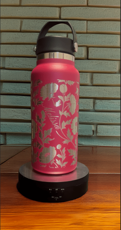 Flowers Personalized YETI Rambler | Game Day Football Apparel | LNS Laser Engraver Designer LLC