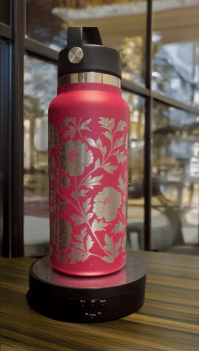 Flowers Personalized YETI Rambler | Game Day Football Apparel | LNS Laser Engraver Designer LLC