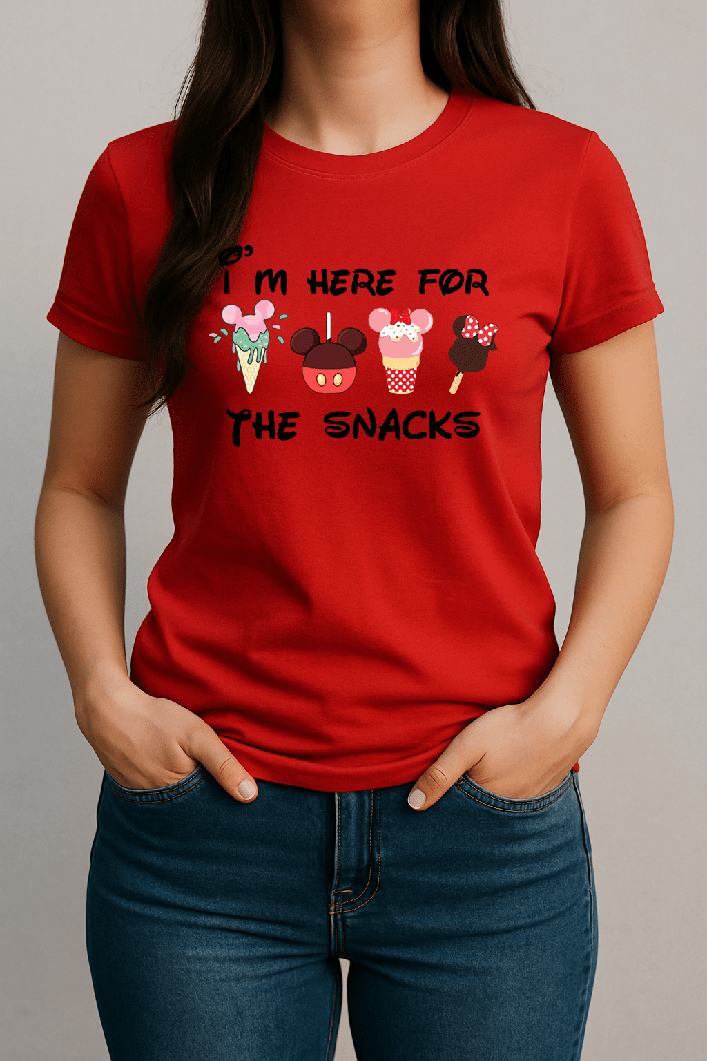 I’m Here for the Snacks Tee – Funny Cartoon Snack Lover T-Shirt | Game Day Football Apparel | LNS Laser Engraver Designer LLC