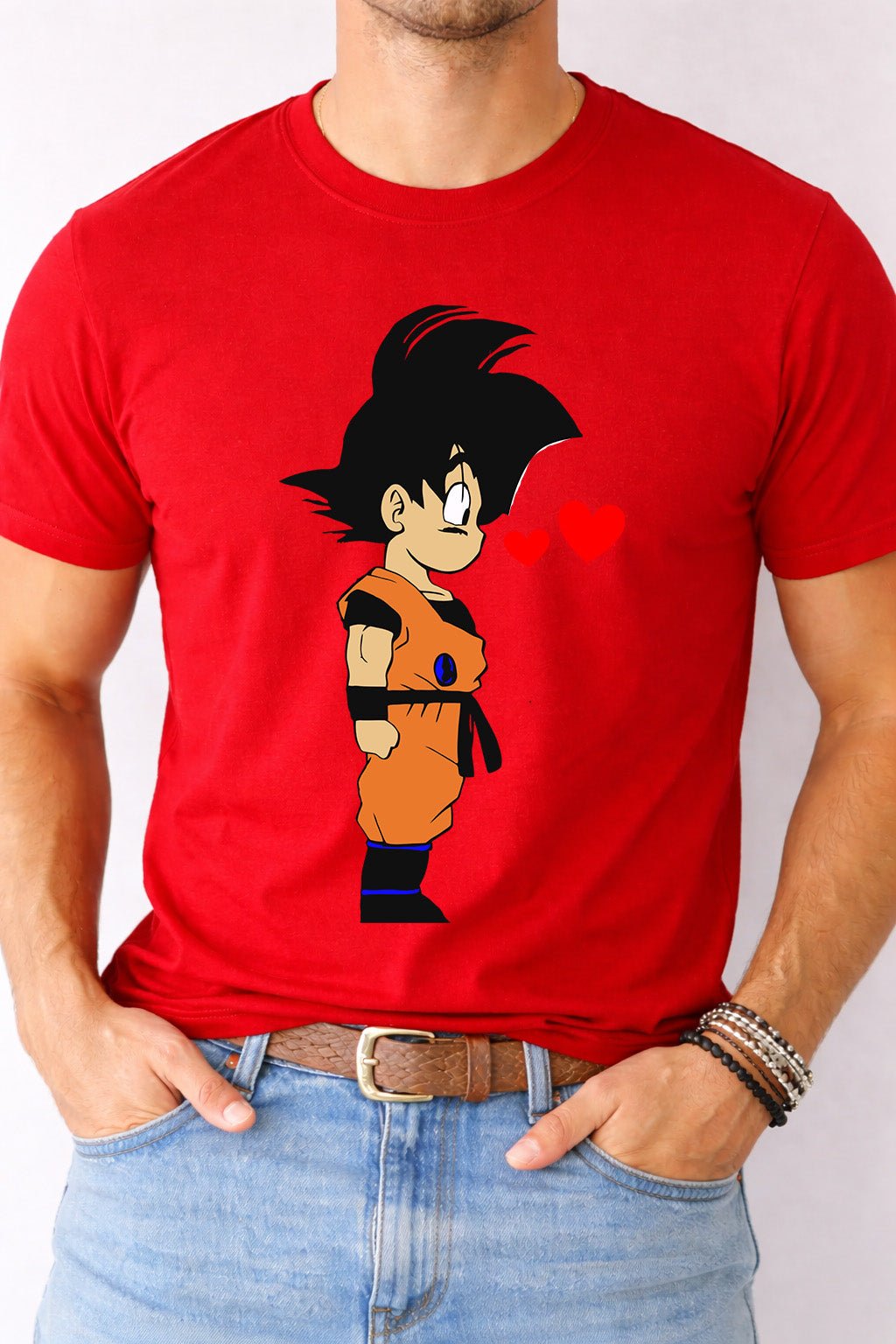 Men’s Anime Love T-Shirt – Matching Couple Design (Men Only) | Game Day Football Apparel | LNS Laser Engraver Designer LLC
