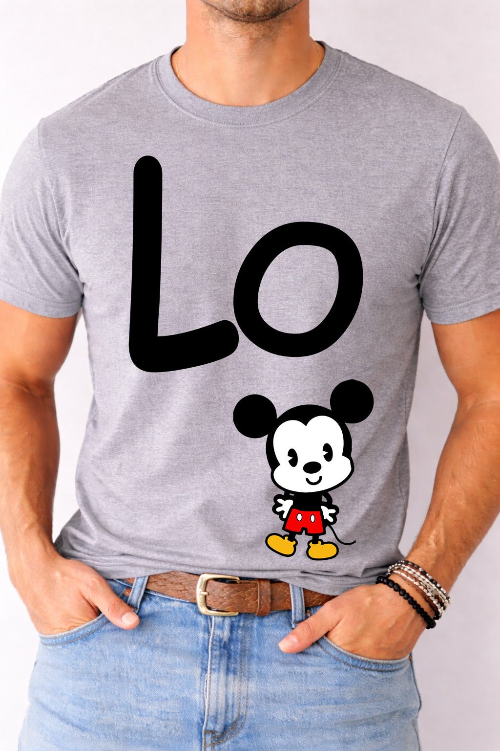 Men’s “Love” T-Shirt – Matching Couple Style (Men Only) | Game Day Football Apparel | LNS Laser Engraver Designer LLC