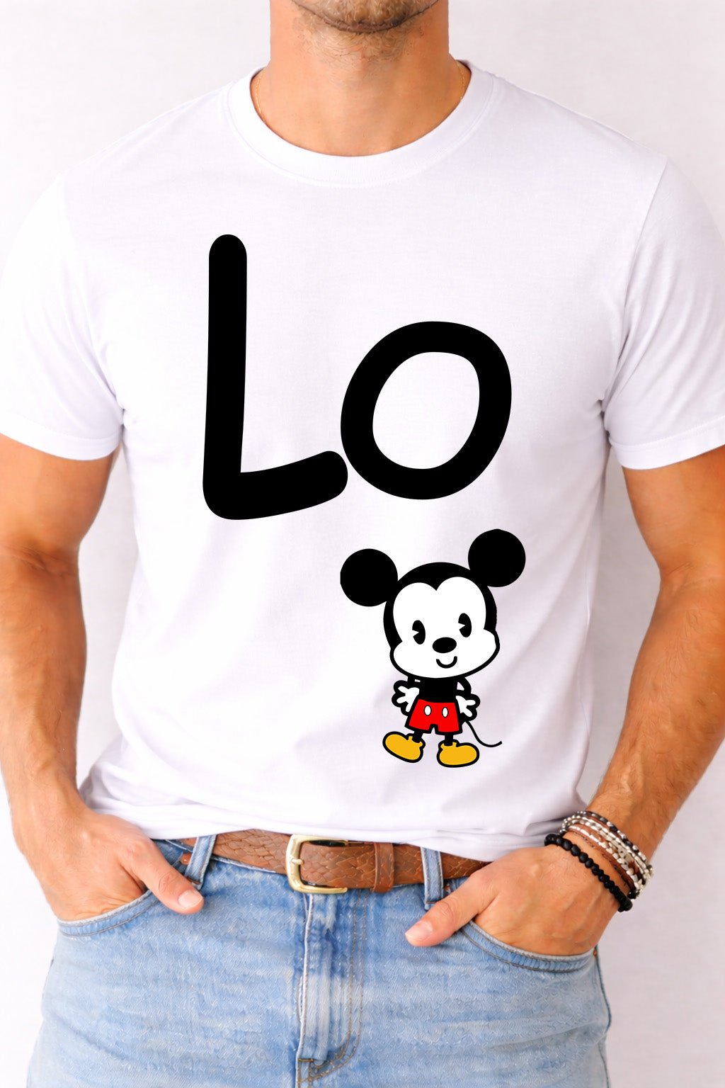 Men’s “Love” T-Shirt – Matching Couple Style (Men Only) | Game Day Football Apparel | LNS Laser Engraver Designer LLC