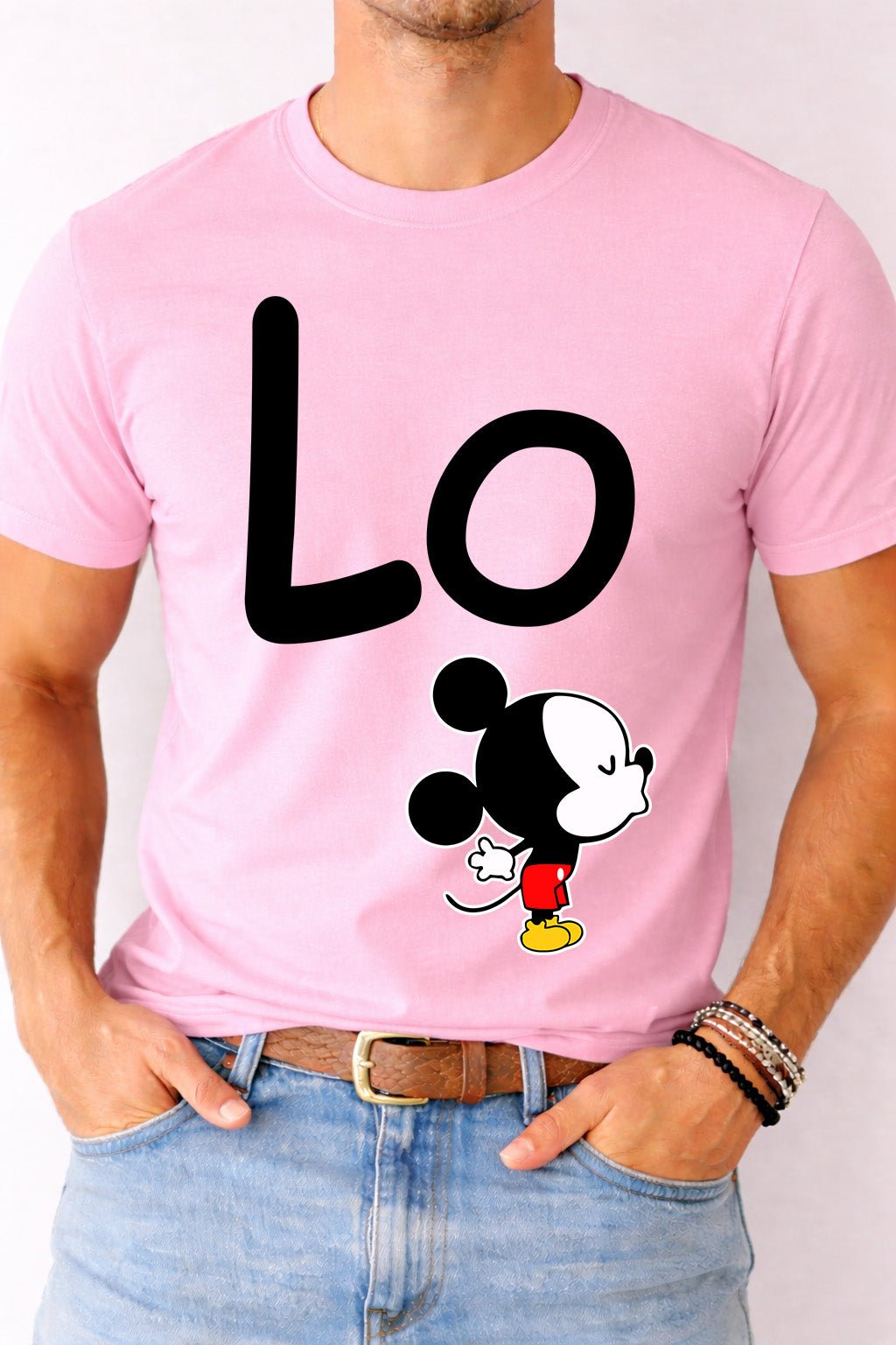 Men’s “Love” T-Shirt – Matching Couple Style (Men Only) | Game Day Football Apparel | LNS Laser Engraver Designer LLC