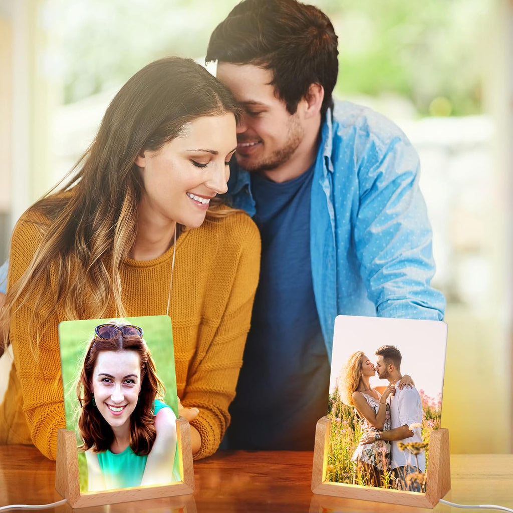 Personalized Photo LED Acrylic Lamp – Custom Light for Any Occasion 5" x 7" | Game Day Football Apparel | LNS Laser Engraver Designer LLC