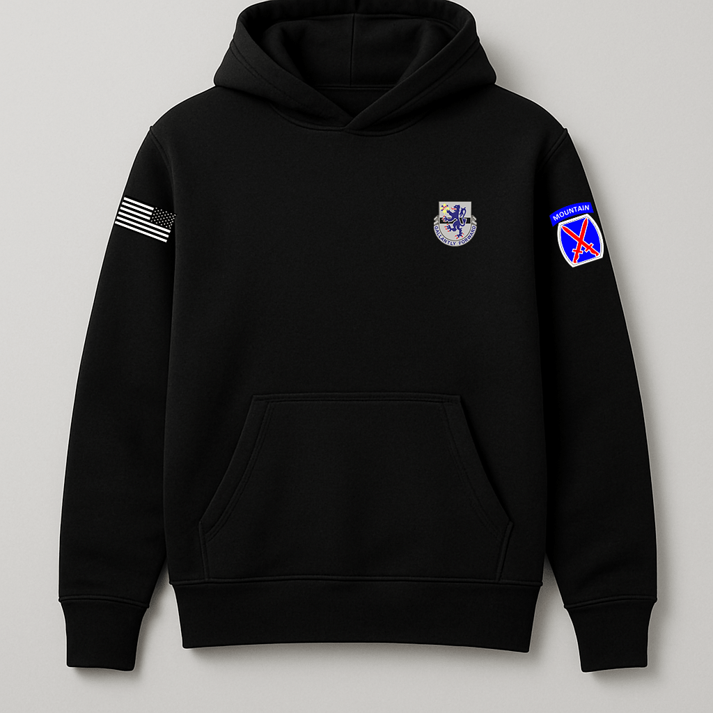 Recon C TRP 3 - 71 CAV Black Hoodie – Cavalry Edition | Game Day Football Apparel | LNS Laser Engraver Designer LLC