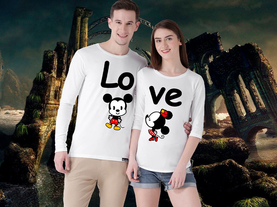 Women’s “Love” Matching Couple T-Shirt (Women Only) | Game Day Football Apparel | LNS Laser Engraver Designer LLC