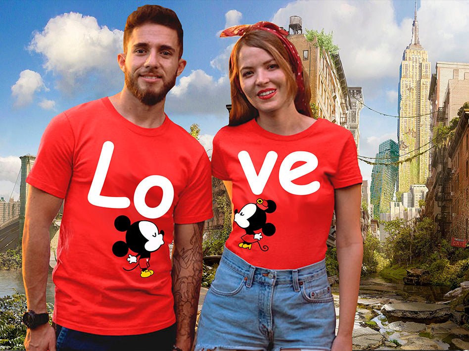Women’s “Love” T-Shirt – Matching Couple Design (Women Only) | Game Day Football Apparel | LNS Laser Engraver Designer LLC