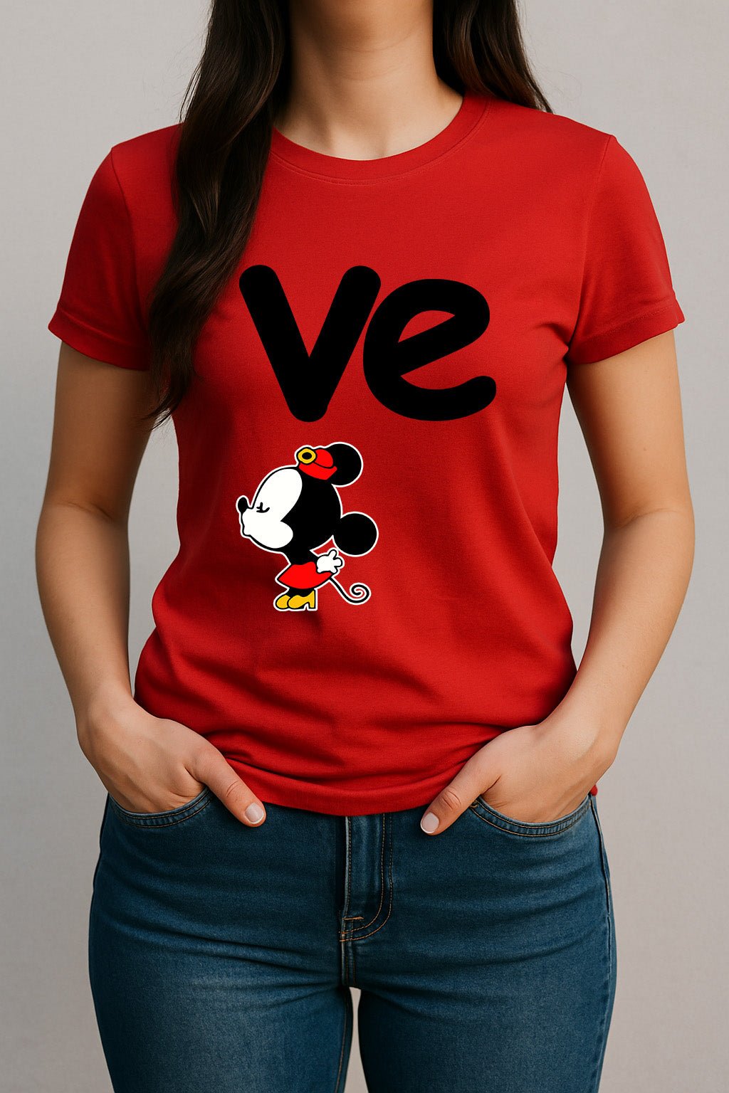 Women’s “Love” T-Shirt – Matching Couple Design (Women Only) | Game Day Football Apparel | LNS Laser Engraver Designer LLC