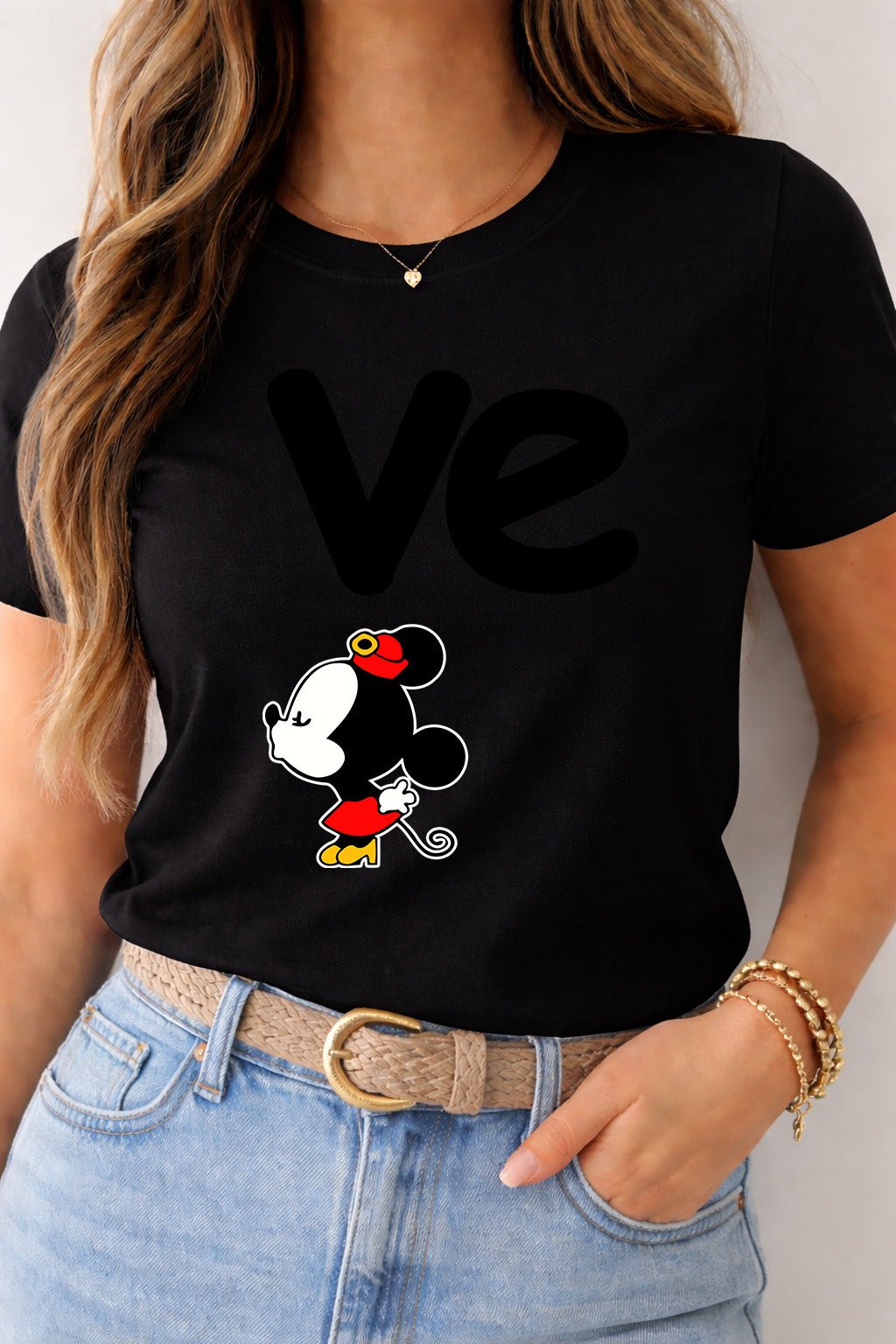 Women’s “Love” T-Shirt – Matching Couple Design (Women Only) | Game Day Football Apparel | LNS Laser Engraver Designer LLC