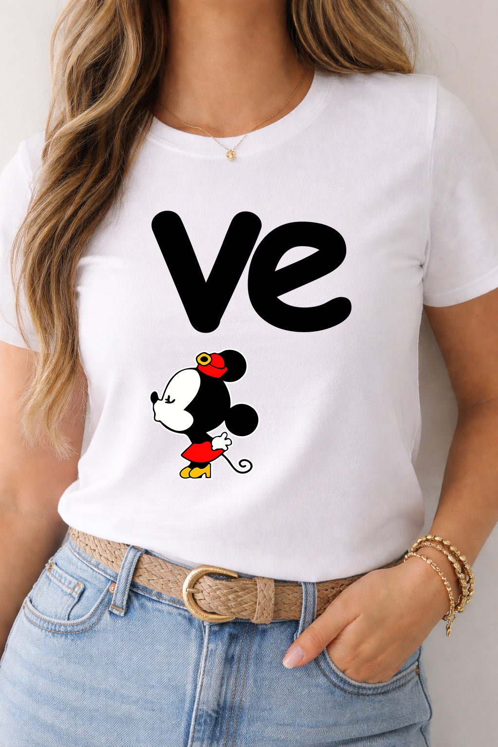 Women’s “Love” T-Shirt – Matching Couple Design (Women Only) | Game Day Football Apparel | LNS Laser Engraver Designer LLC