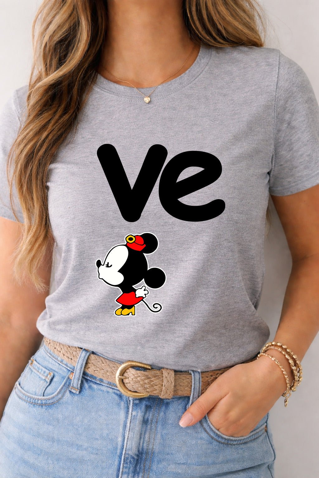 Women’s “Love” T-Shirt – Matching Couple Design (Women Only) | Game Day Football Apparel | LNS Laser Engraver Designer LLC