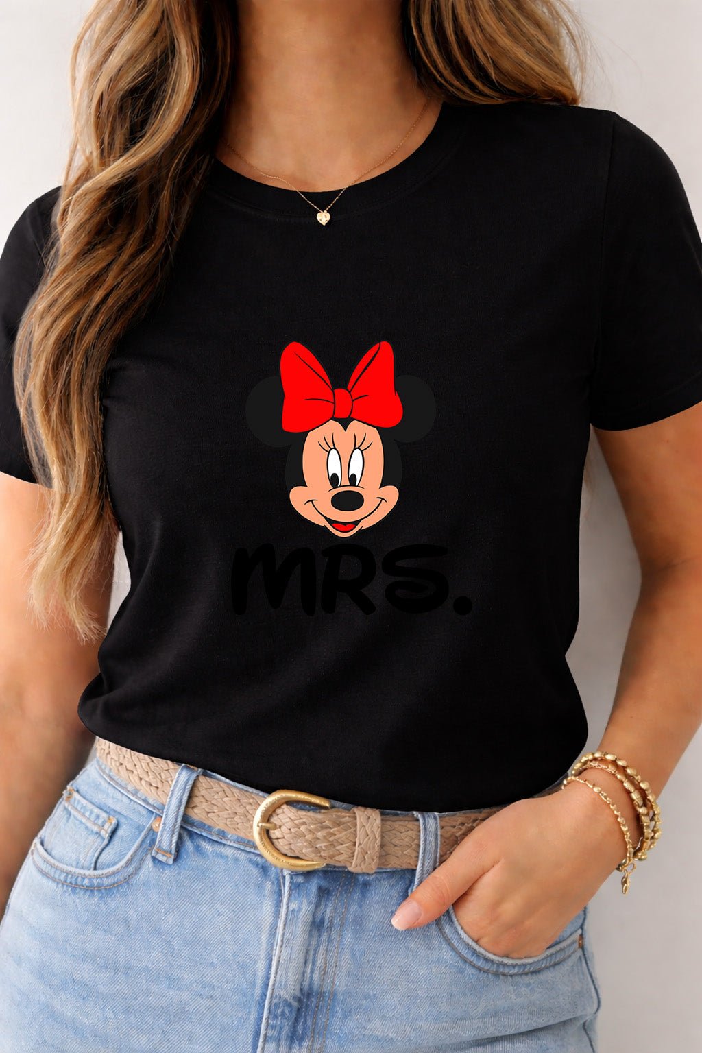 Women’s “MRS.” Minnie - Style T-Shirt – Women Only | Game Day Football Apparel | LNS Laser Engraver Designer LLC