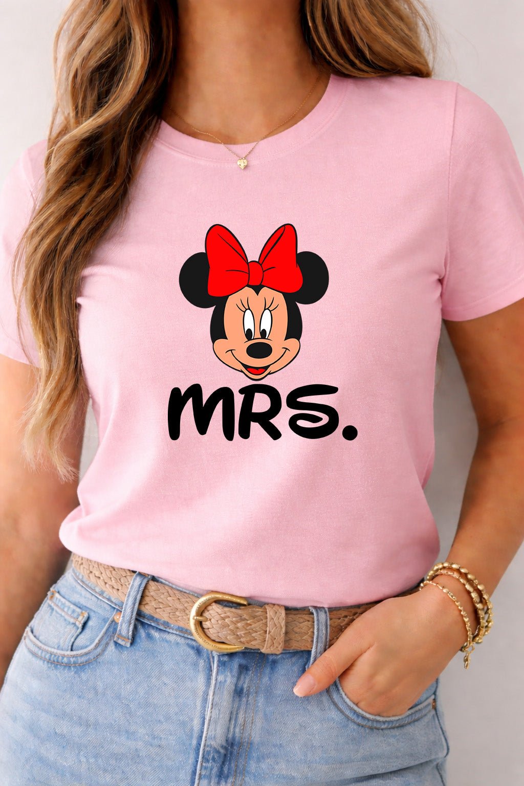 Women’s “MRS.” Minnie - Style T-Shirt – Women Only | Game Day Football Apparel | LNS Laser Engraver Designer LLC
