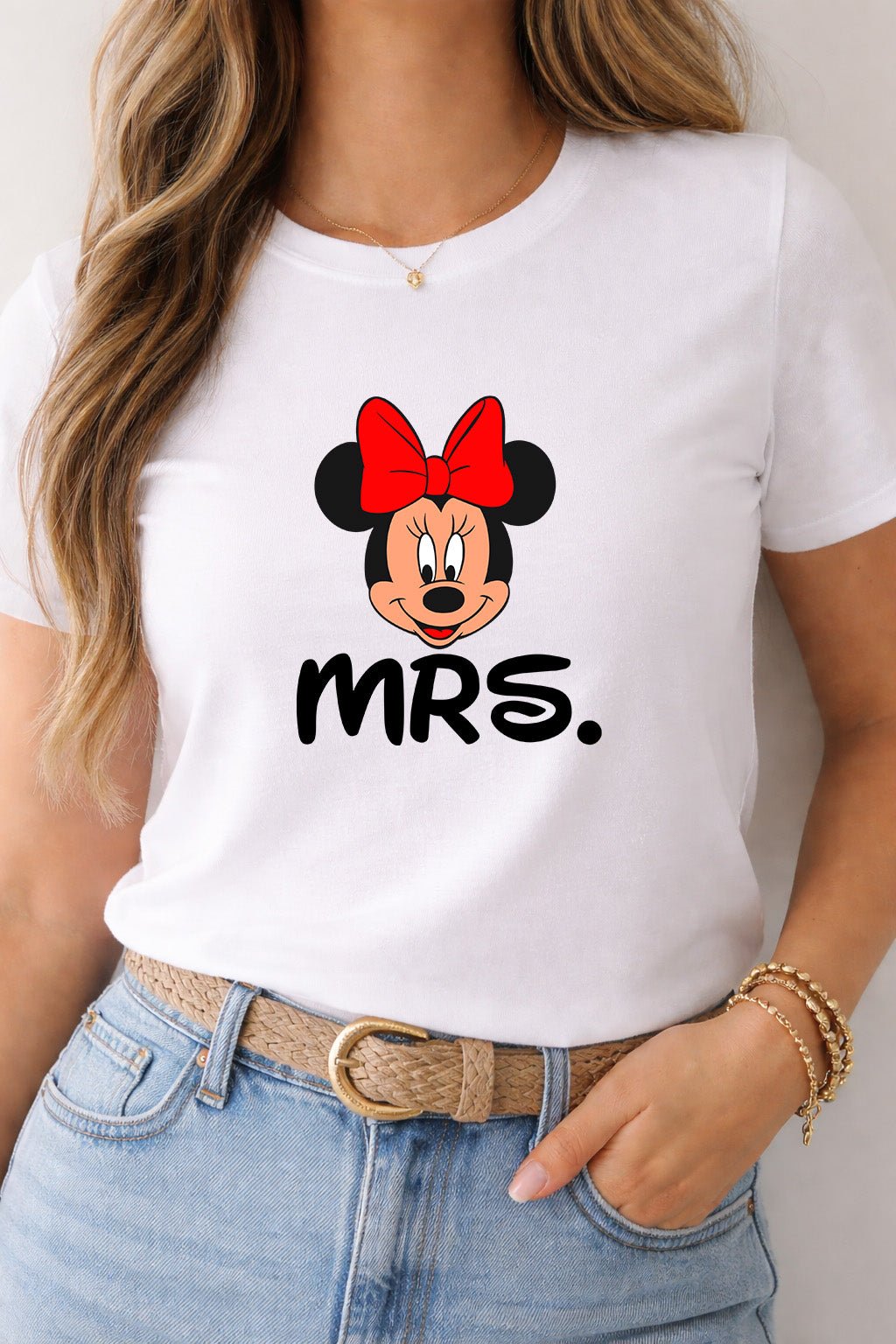 Women’s “MRS.” Minnie - Style T-Shirt – Women Only | Game Day Football Apparel | LNS Laser Engraver Designer LLC