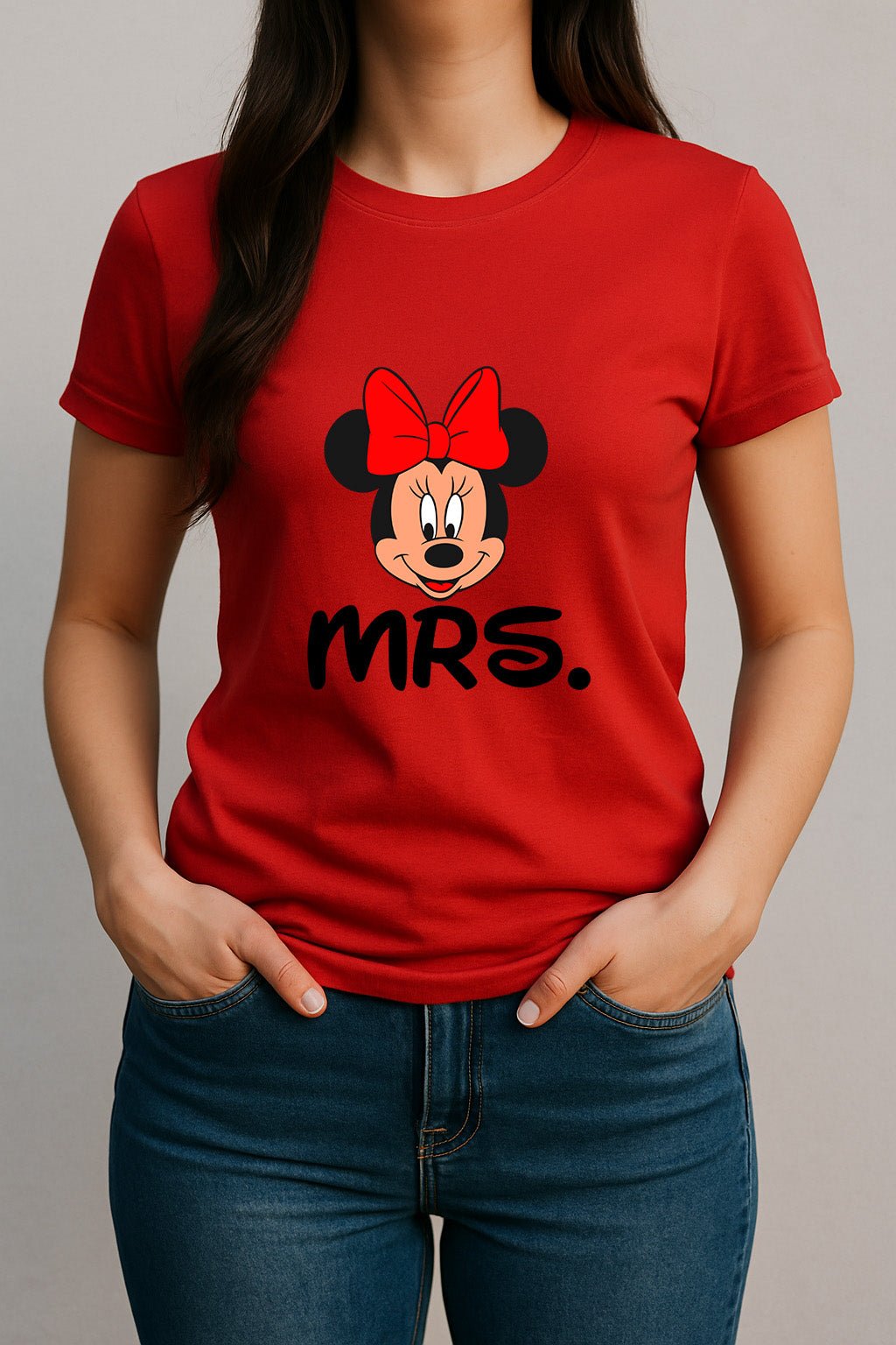 Women’s “MRS.” Minnie - Style T-Shirt – Women Only | Game Day Football Apparel | LNS Laser Engraver Designer LLC
